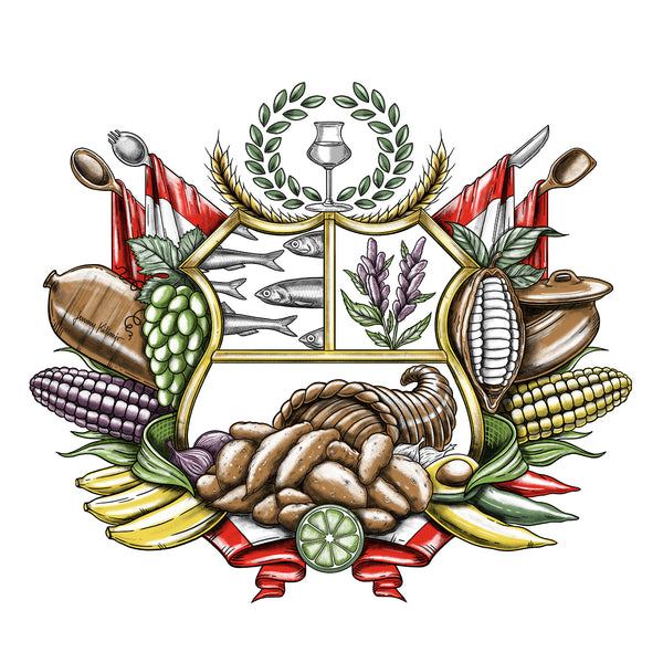 ESCUDO GASTRONÓMICO - BLANCO