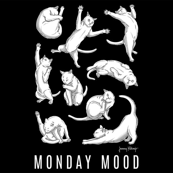 MONDAY MOOD CAT - NEGRO